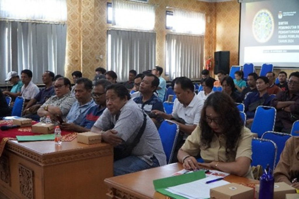 Berjalan Lancar, PPS Desa Dalung Menggelar Bimbingan Teknis KPPS Pilkada Serentak 2024